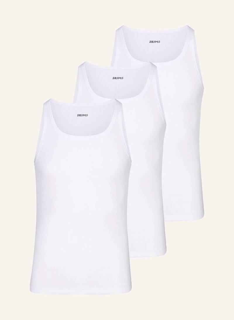 Skims 3er-Pack Unterhemden Skims Cotton weiss von SKIMS