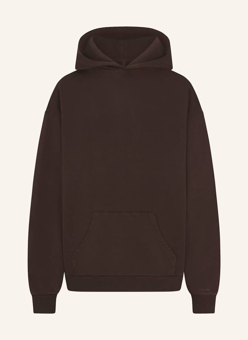 Skims Lounge-Hoodie Boyfriend Fleece braun von SKIMS