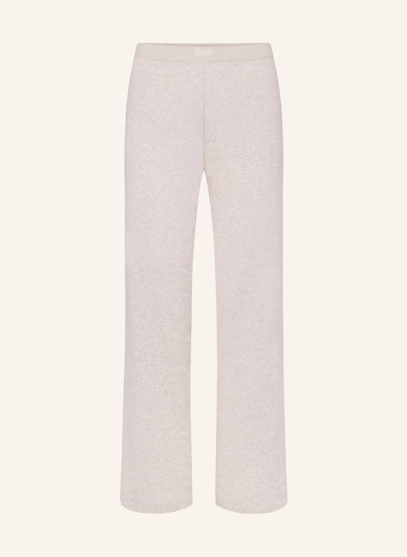 Skims Lounge-Hose Cotton Rib beige von SKIMS