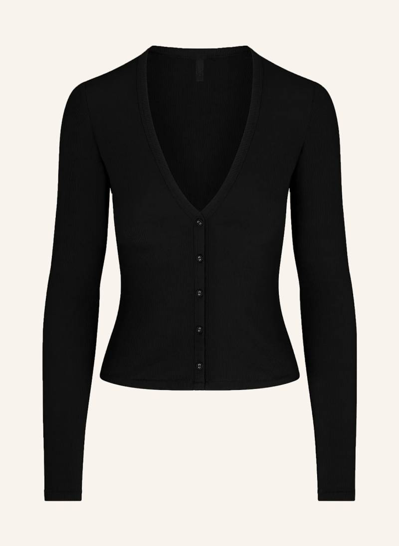 Skims Lounge-Jacke Soft Lounge schwarz von SKIMS