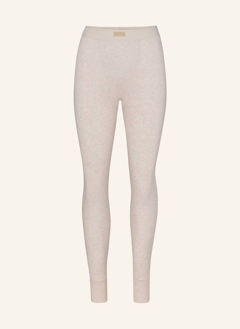 Skims Lounge-Leggings Cotton Rib beige von SKIMS