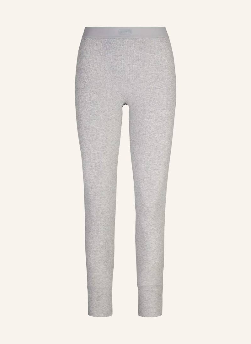 Skims Lounge-Leggings Cotton Rib grau von SKIMS