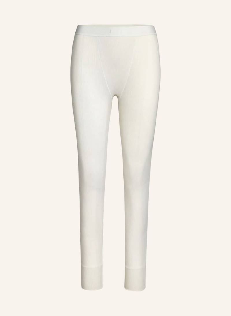 Skims Lounge-Leggings Cotton Rib weiss von SKIMS