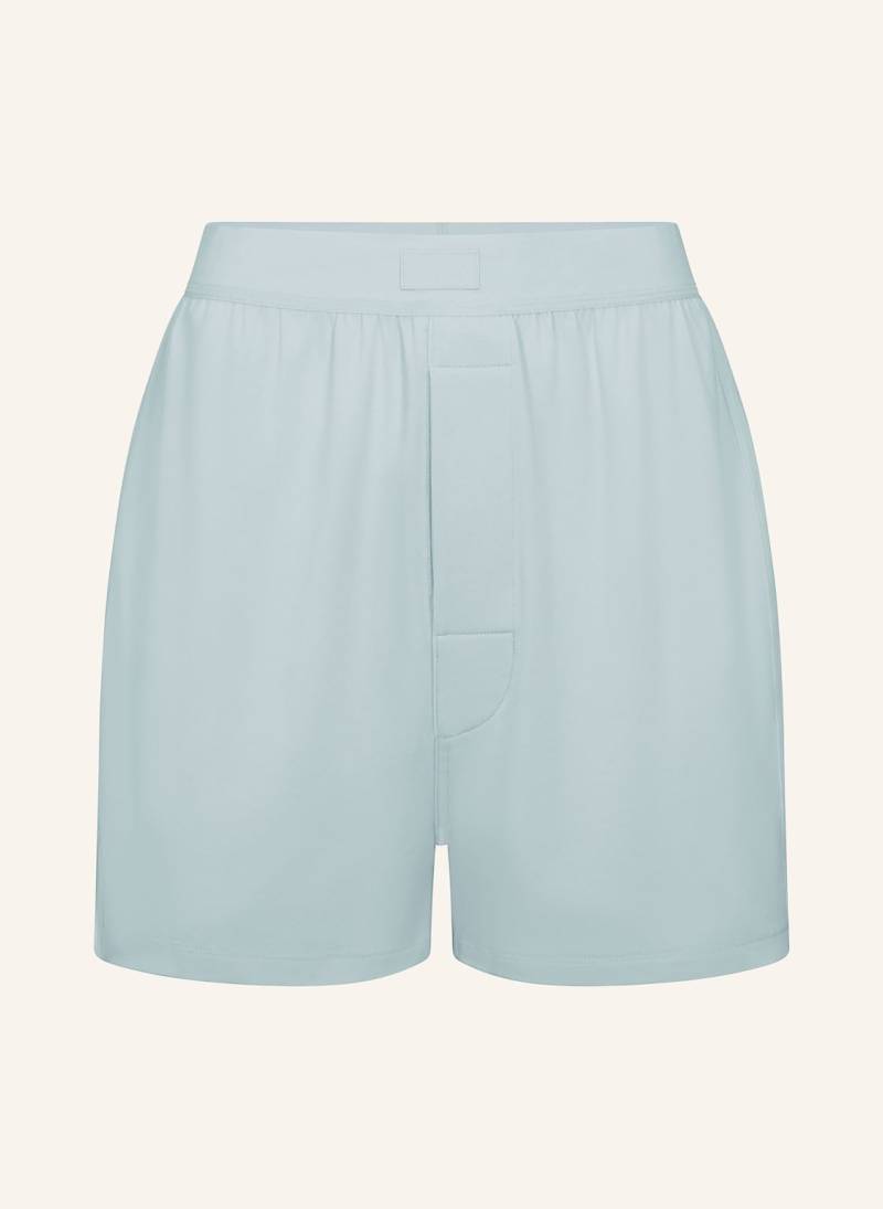 Skims Lounge-Shorts Boyfriend blau von SKIMS