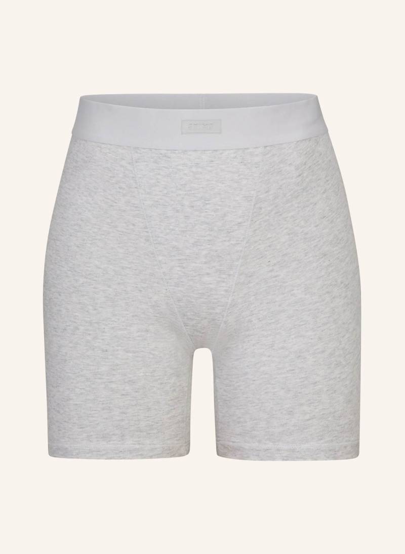 Skims Lounge-Shorts Boyfriend grau von SKIMS