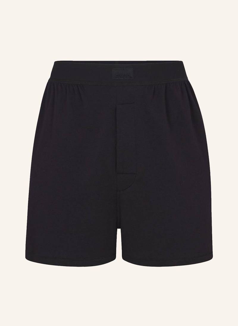 Skims Lounge-Shorts Boyfriend schwarz von SKIMS