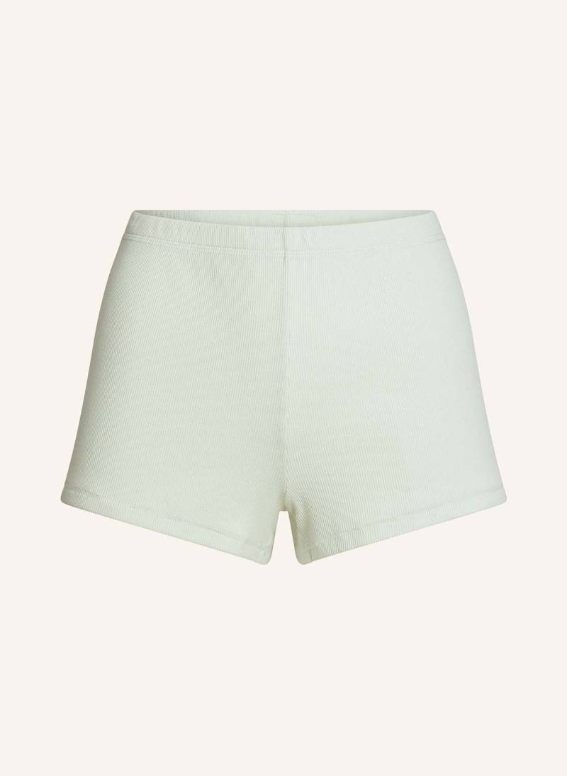 Skims Lounge-Shorts Cotton Rib gruen von SKIMS