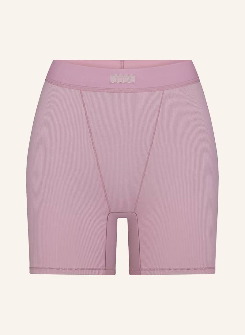 Skims Lounge-Shorts Cotton Rib rosa von SKIMS