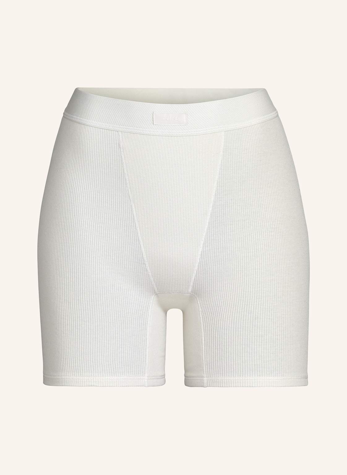 Skims Lounge-Shorts Cotton Rib weiss von SKIMS