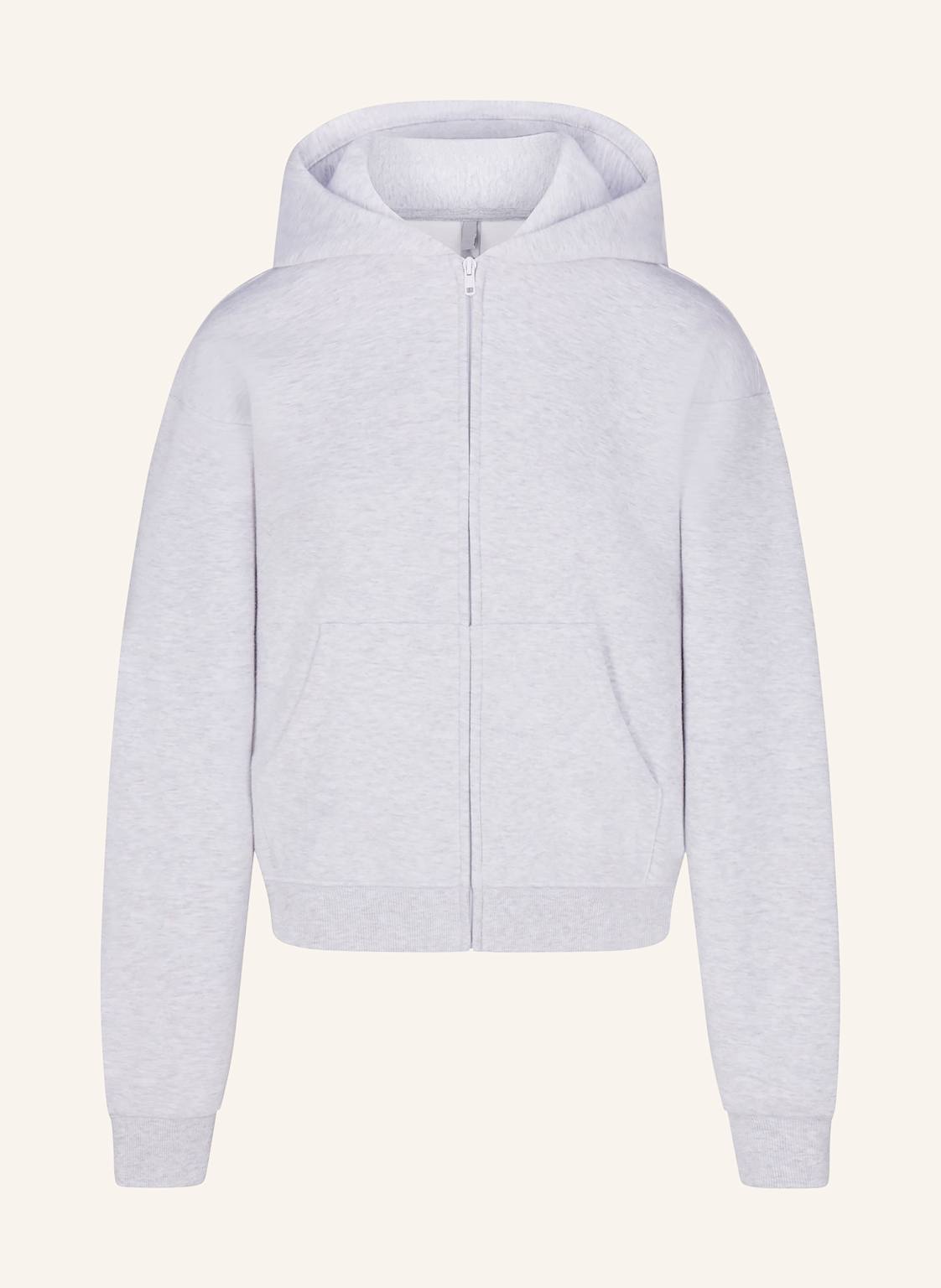 Skims Lounge-Sweatjacke Cotton Fleece grau von SKIMS