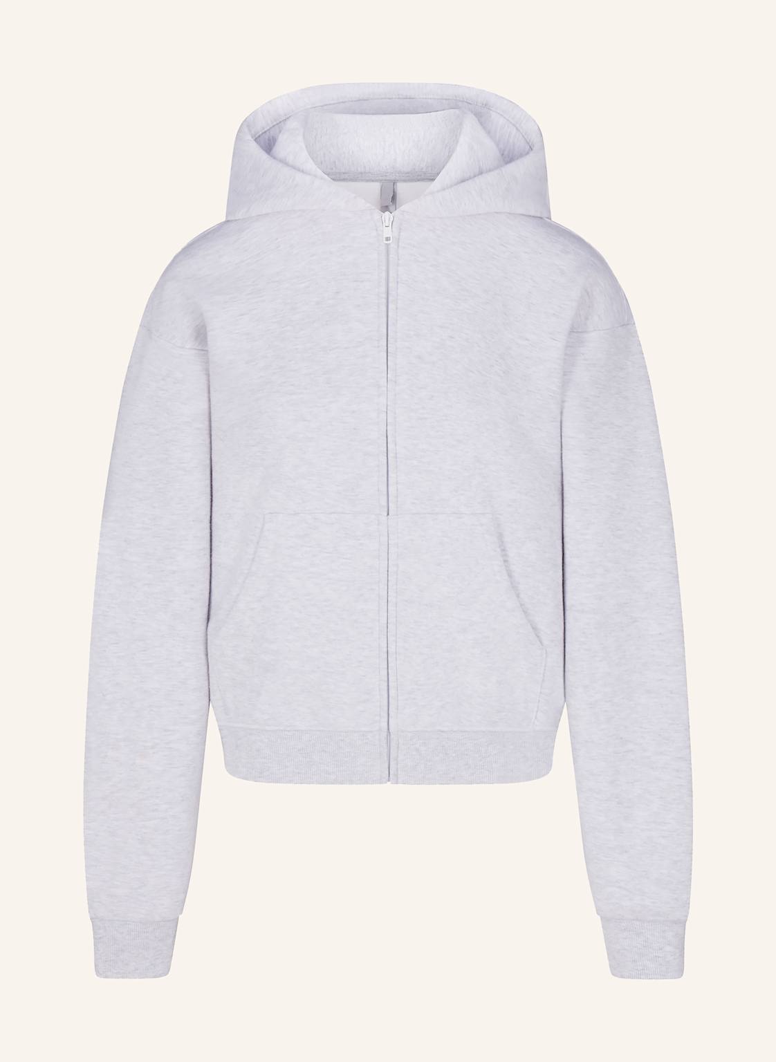 Skims Lounge-Sweatjacke Cotton-Fleece grau von SKIMS