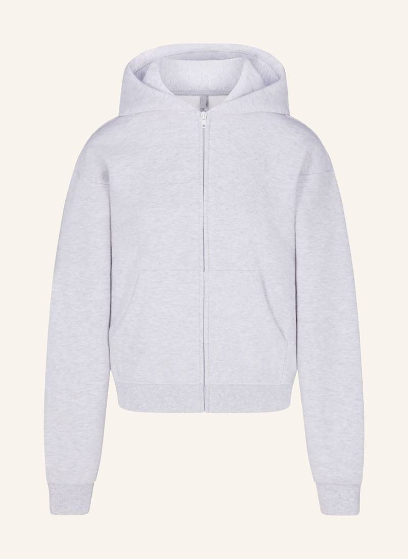 Skims Lounge-Sweatjacke Cotton-Fleece grau von SKIMS