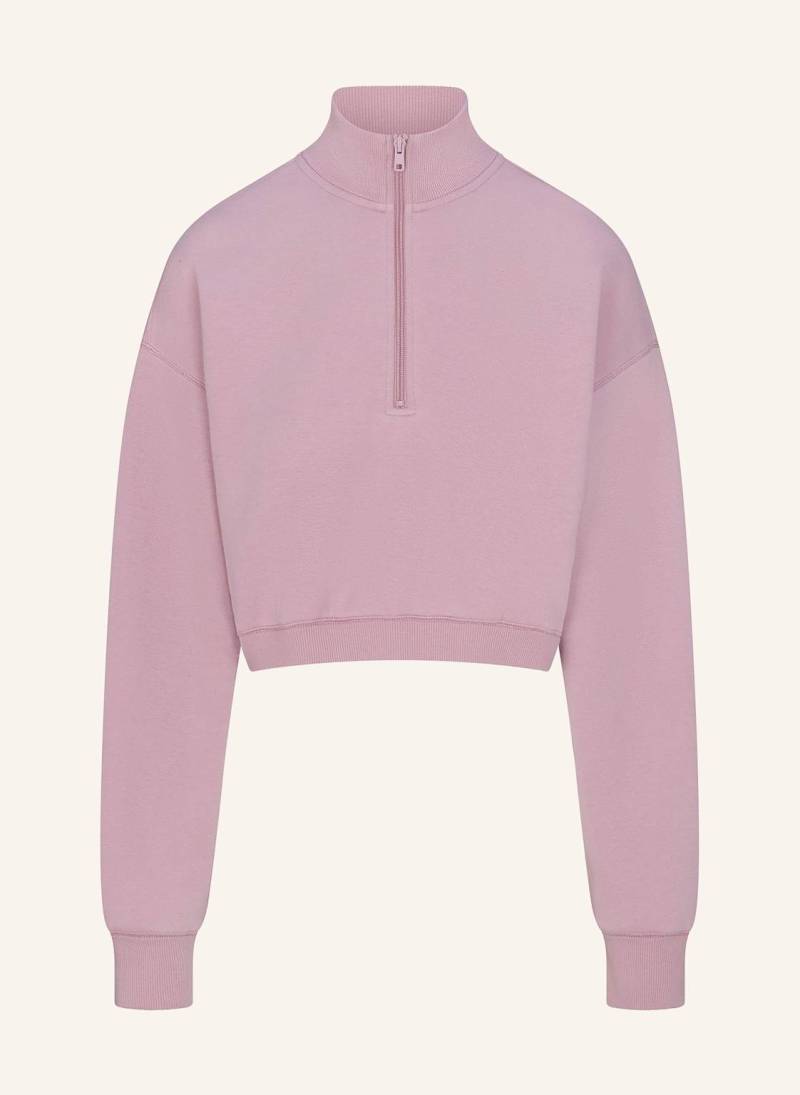 Skims Lounge-Sweatshirt Cotton Fleece rosa von SKIMS