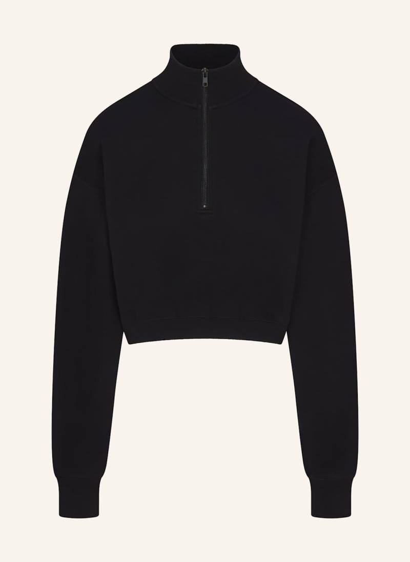 Skims Lounge-Sweatshirt Cotton Fleece schwarz von SKIMS