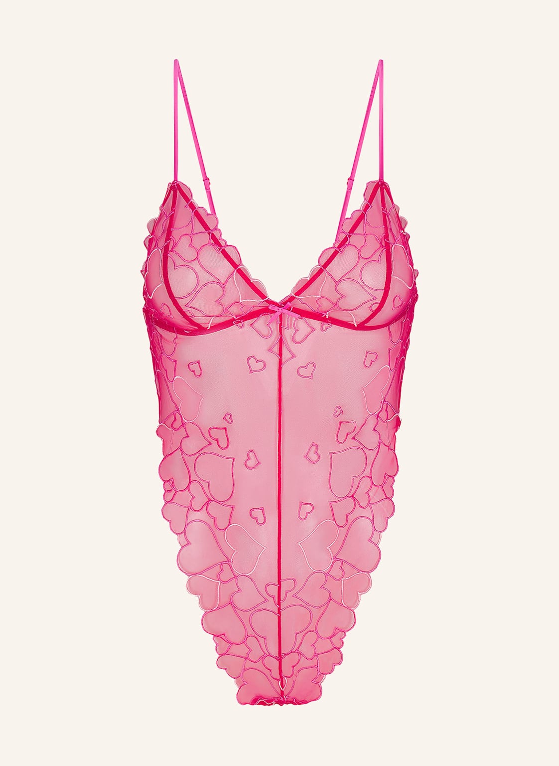 Skims String-Body Embroidered Tulle rot Skims String-Body Embroidered Tulle rot von SKIMS