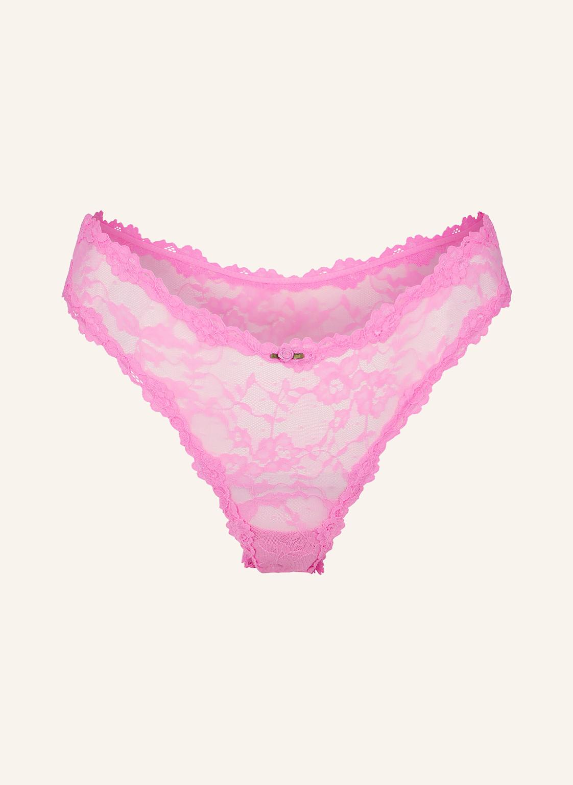 Skims String Lace Dipped Thong rosa von SKIMS