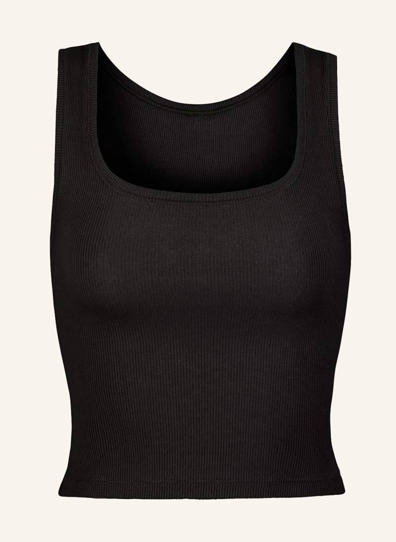 Skims Top Cotton Rib schwarz von SKIMS