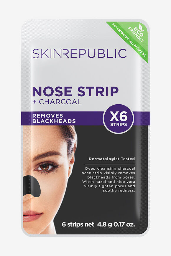 SKINREPUBLIC Sechserpack Nasenmasken | Black | Damen  | Einheitsgroesse von SKINREPUBLIC