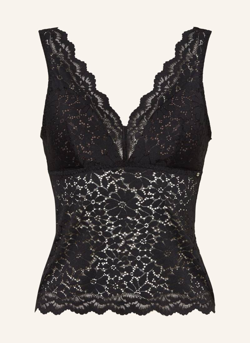 Skiny Top Wonderfulace schwarz von SKINY