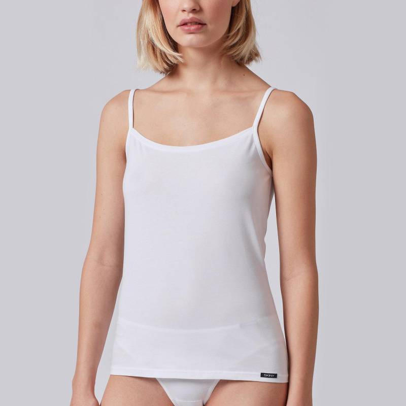 Top Mit Spaghettiträgern Damen Weiss 38 von Skiny