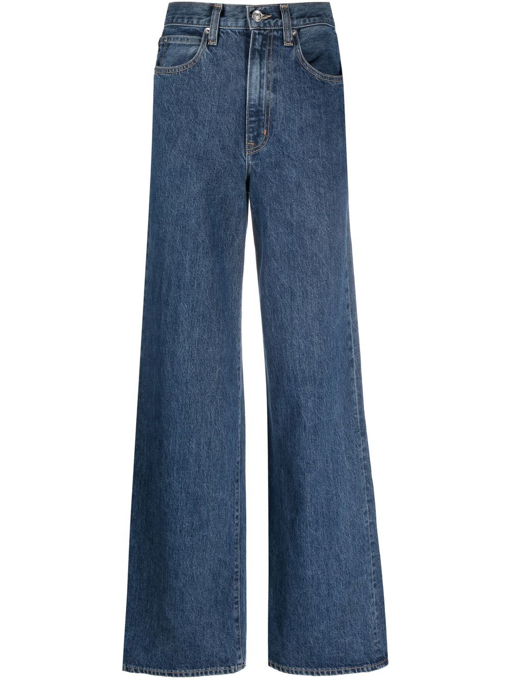 SLVRLAKE Eva high-rise super wide-leg jeans - Blue von SLVRLAKE