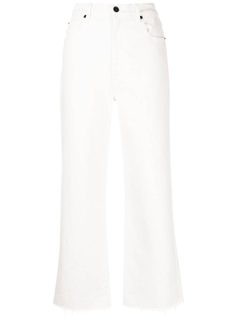 SLVRLAKE Grace cropped jeans - White von SLVRLAKE