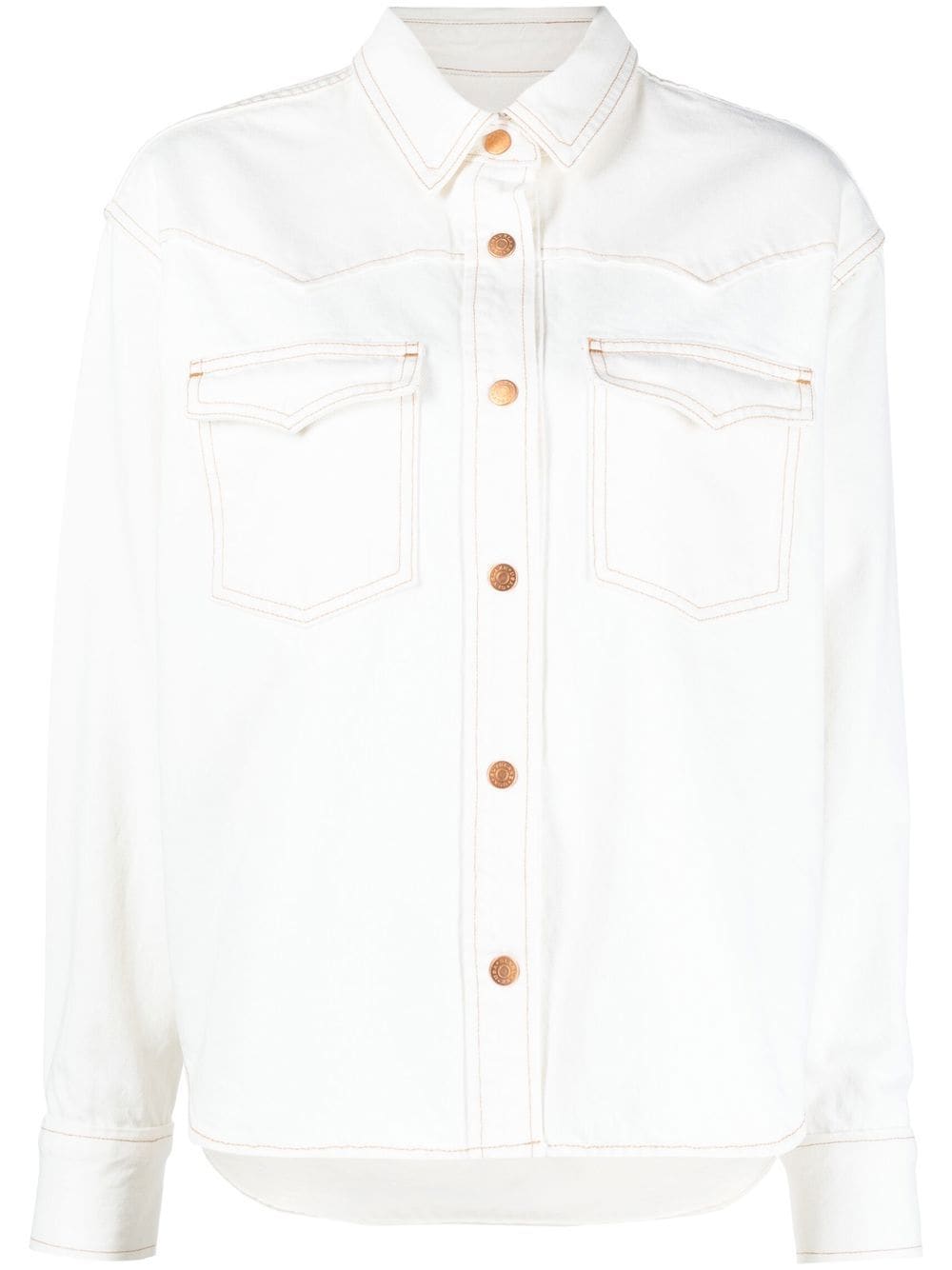 SLVRLAKE button-down denim jacket - Neutrals von SLVRLAKE