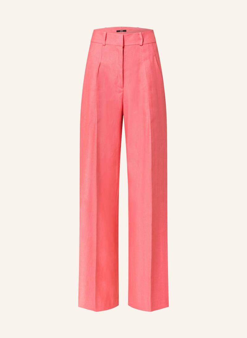 Sly 010 Marlenehose Flora Mit Leinen pink von SLY 010
