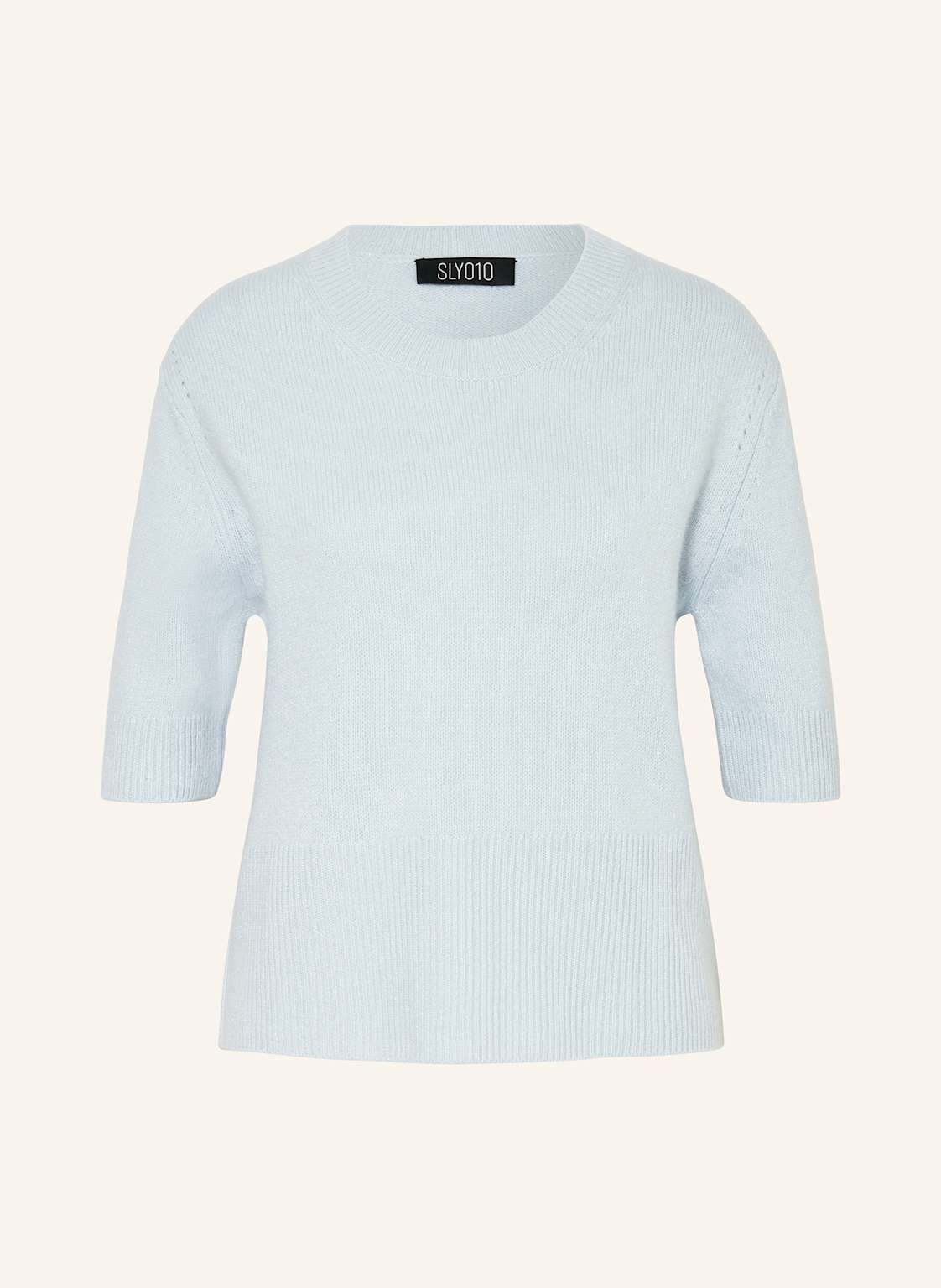 Sly 010 Strickshirt Marry Aus Cashmere Mit Glitzergarn blau von SLY 010