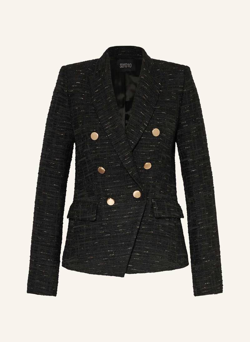 Sly 010 Tweed-Blazer Aria Mit Glitzergarn schwarz von SLY 010