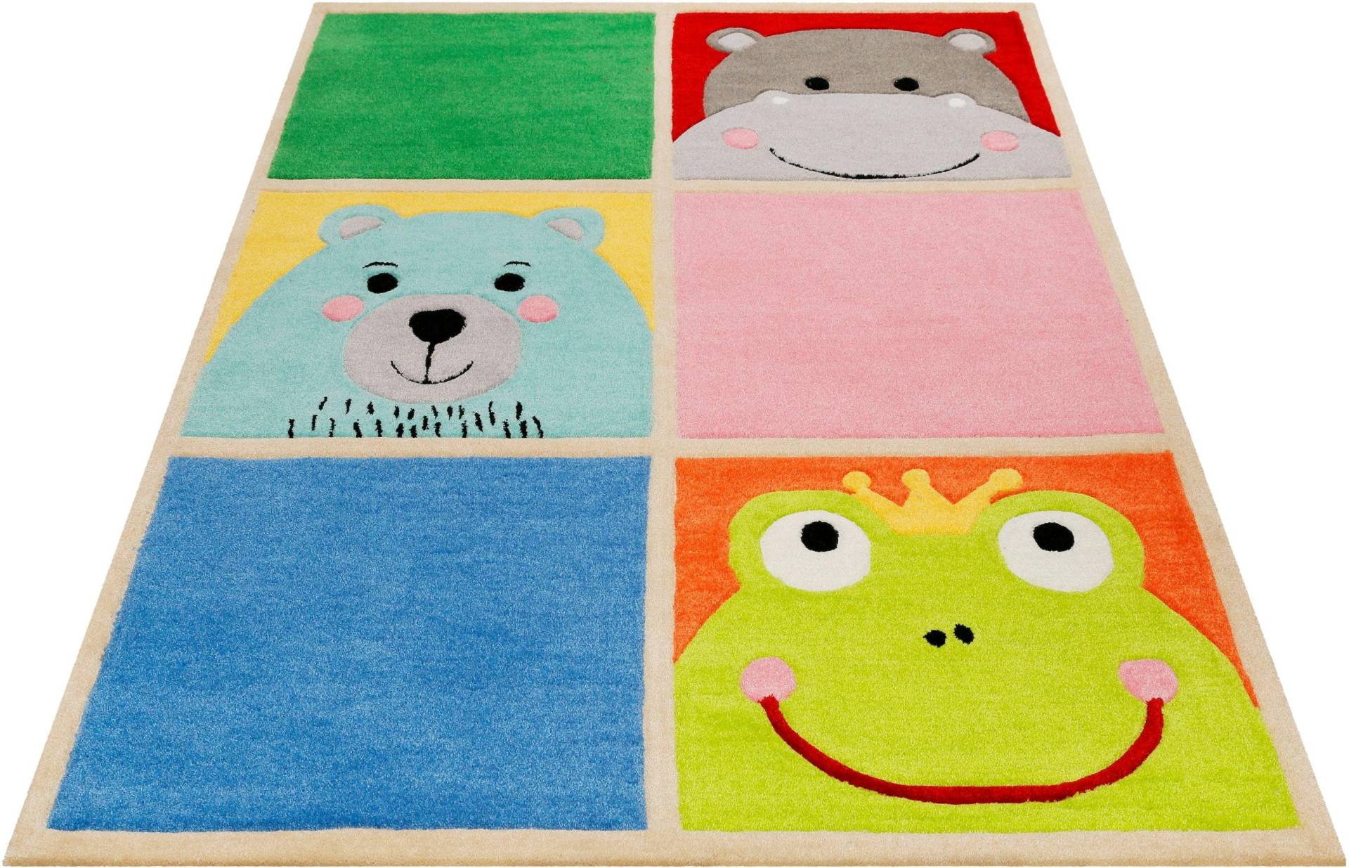 SMART KIDS Kinderteppich »What's Up!?«, rechteckig, 9 mm Höhe, Kinder Tier Motive, Konturenschnitt SMART KIDS Kinderteppich »What's Up!?«, rechteckig, 9 mm Höhe, Kinder Tier Motive, Konturenschnitt von SMART KIDS