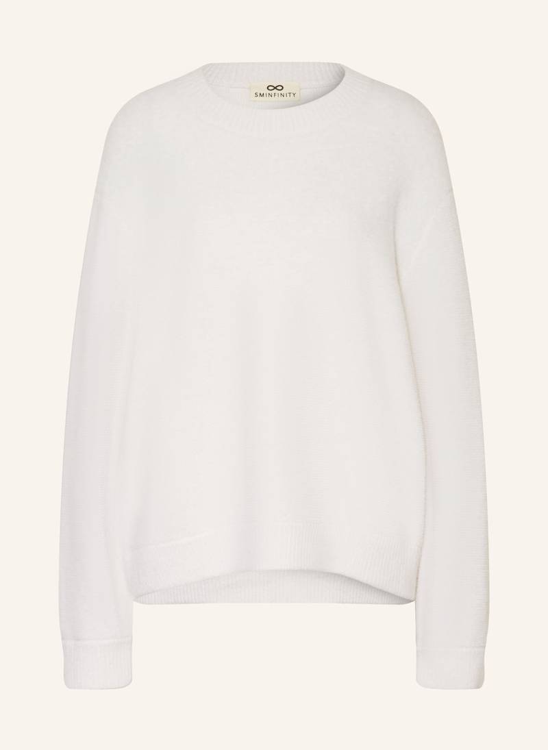 Sminfinity Bouclé-Pullover Aus Cashmere weiss von SMINFINITY