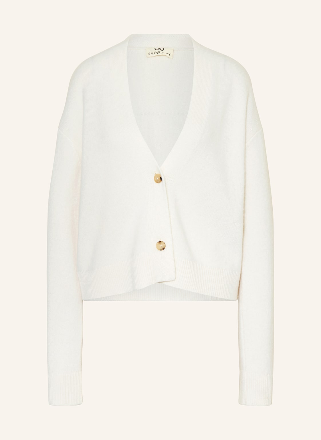 Sminfinity Strickjacke Aus Cashmere weiss Sminfinity Strickjacke Aus Cashmere weiss von SMINFINITY