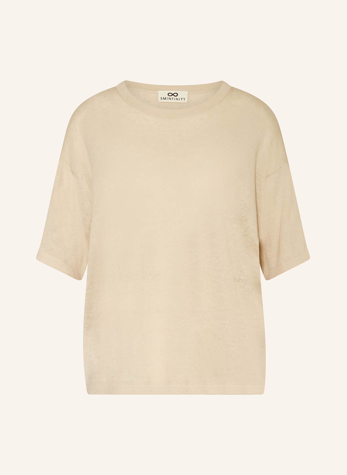 Sminfinity Strickshirt Mit Leinen beige Sminfinity Strickshirt Mit Leinen beige von SMINFINITY