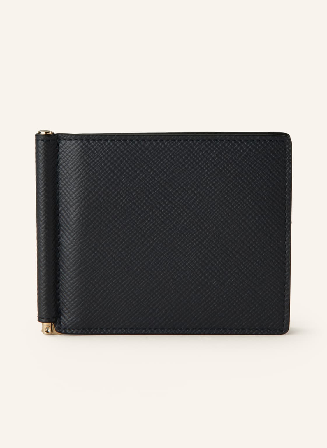 Smythson Kartenetui Panama Mit Geldklammer blau