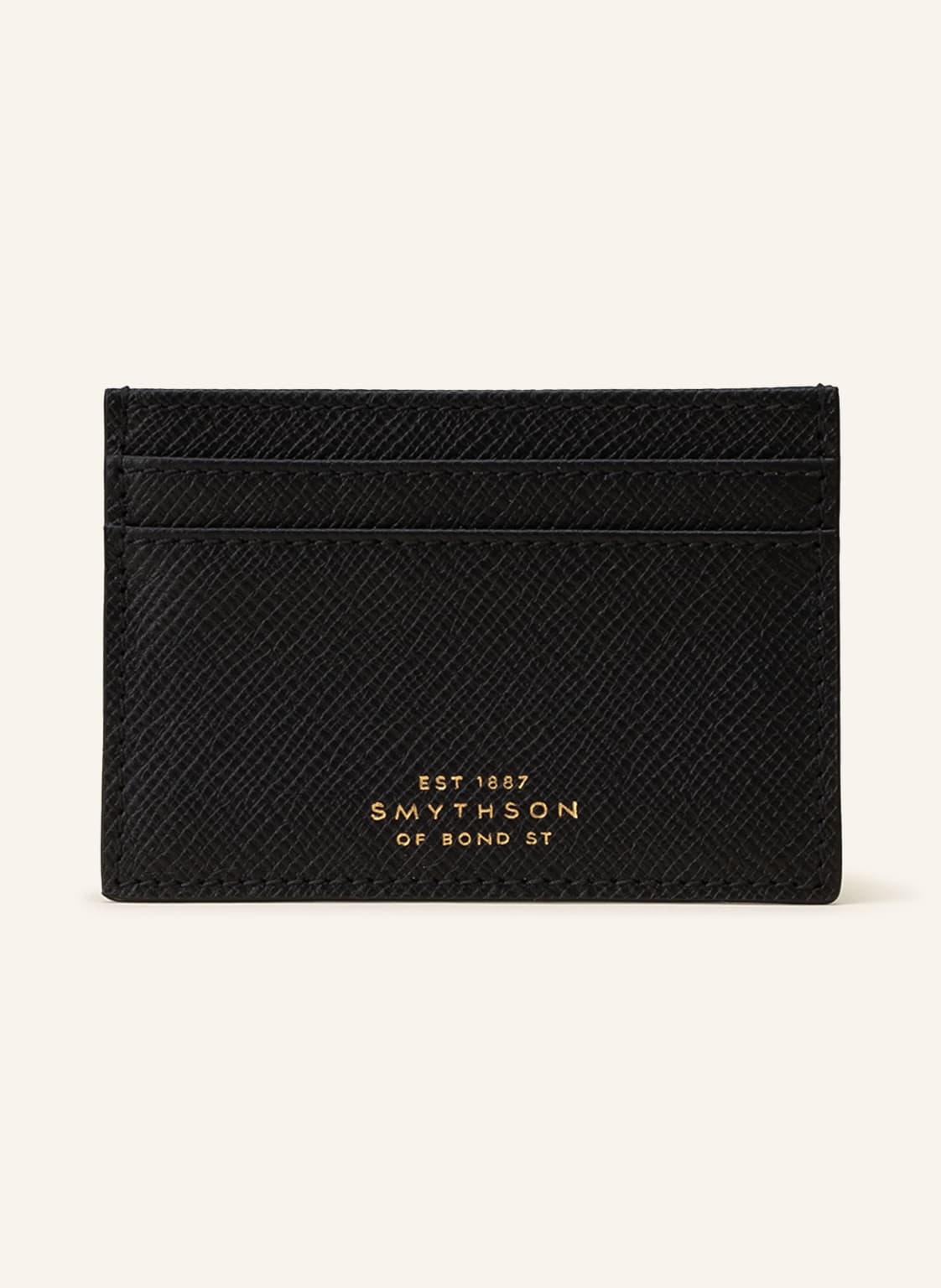 Smythson Kartenetui schwarz