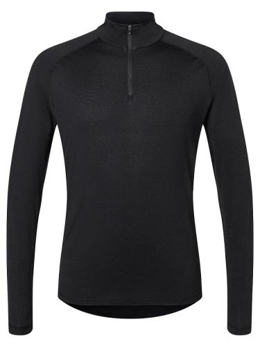 SN Super Natural M BASE 1/4 ZIP 230 - Jet Black (Grösse: M) von SN Super Natural