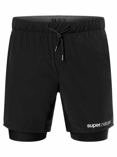 SN Super Natural M DOUBLE LAYER SHORTS - jet black (Grösse: M) von SN Super Natural