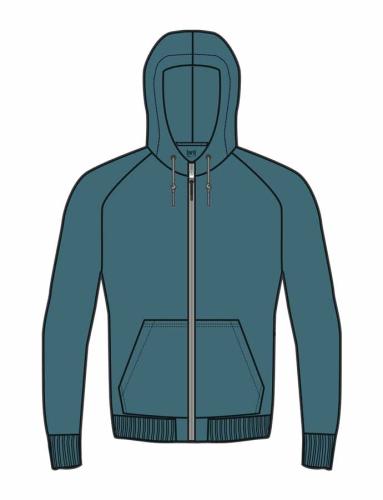 SN Super Natural M ESSENTIAL ZIP HOODIE - hydro (Grösse: M) von SN Super Natural