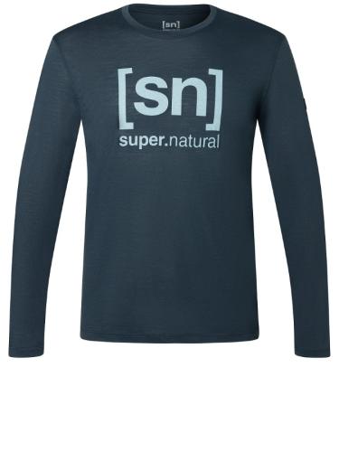 SN Super Natural M LOGO LS - blueberry/ci.blue (Grösse: M) von SN Super Natural