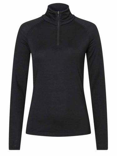 SN Super Natural W BASE 1/4 ZIP 175 - Jet Black (Grösse: L) von SN Super Natural