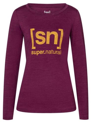 SN Super Natural W ESSENTIAL I.D. LS - AmaranthMel/Lemon (Grösse: S) von SN Super Natural