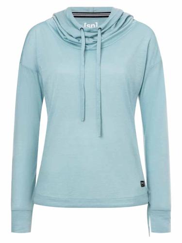 SN Super Natural W FUNNEL HOODIE - cloud blue (Grösse: L) von SN Super Natural