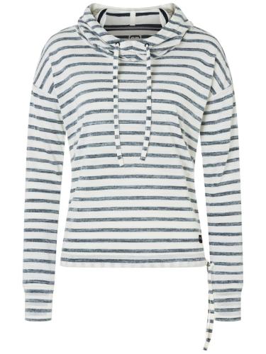 SN Super Natural W FUNNEL STRIPE HOODIE - f.wht/navy stripe (Grösse: S) von SN Super Natural