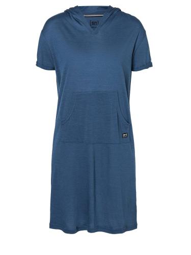 SN Super Natural W HOODED DRESS - Dark Denim (Grösse: M) von SN Super Natural