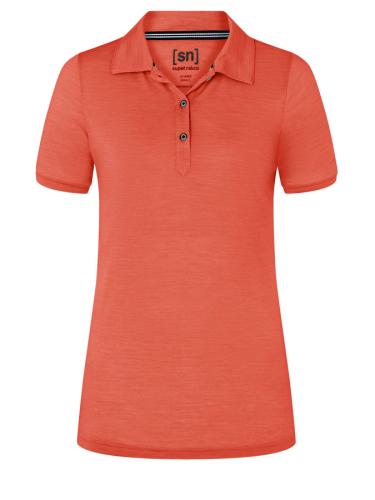 SN Super Natural W SPORTY POLO - living coral (Grösse: M) von SN Super Natural