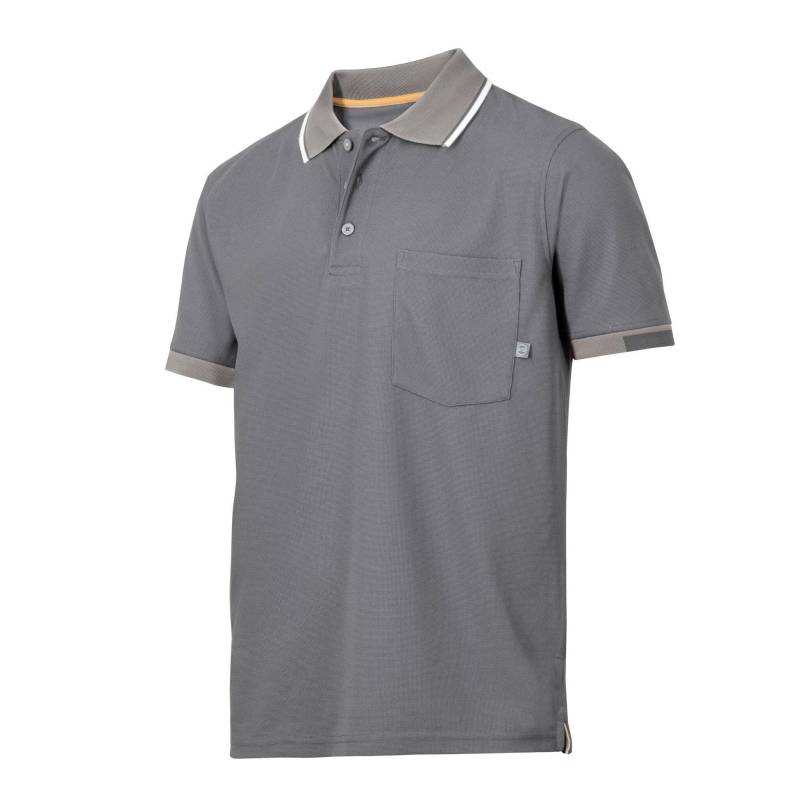 Allroundwork Tech Poloshirt, Kurzärmlig Herren Grau XXL von SNICKERS