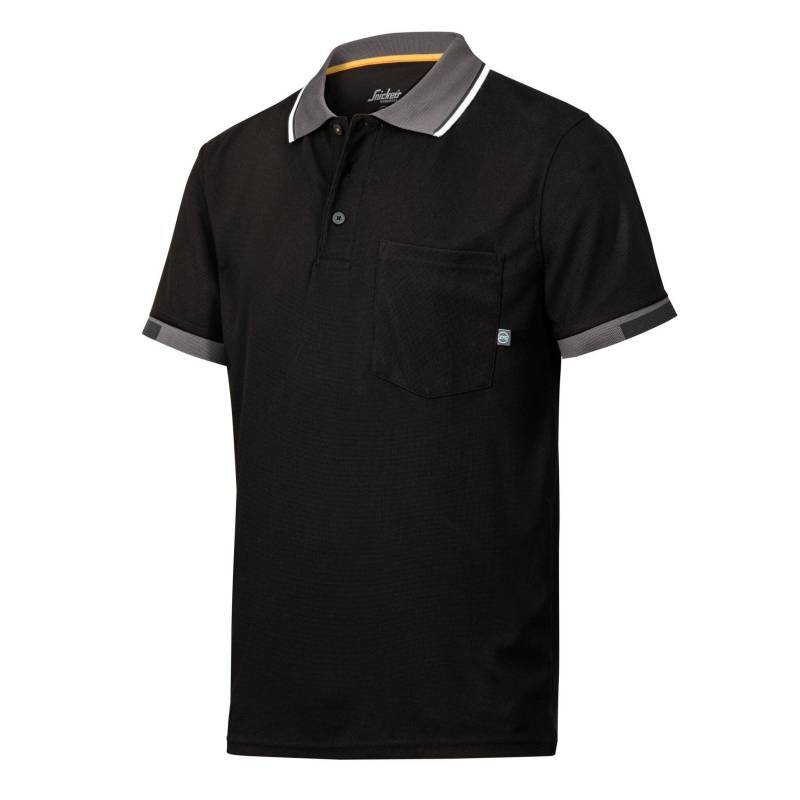 Polo À Manches Courtes Allroundwork Tech Herren Schwarz L von SNICKERS