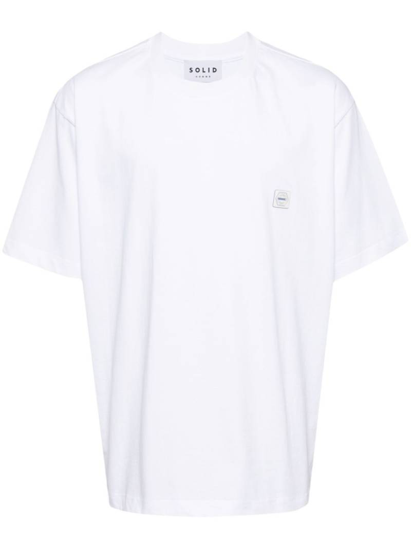 SOLID HOMME Pixel back logo T-Shirt - White von SOLID HOMME