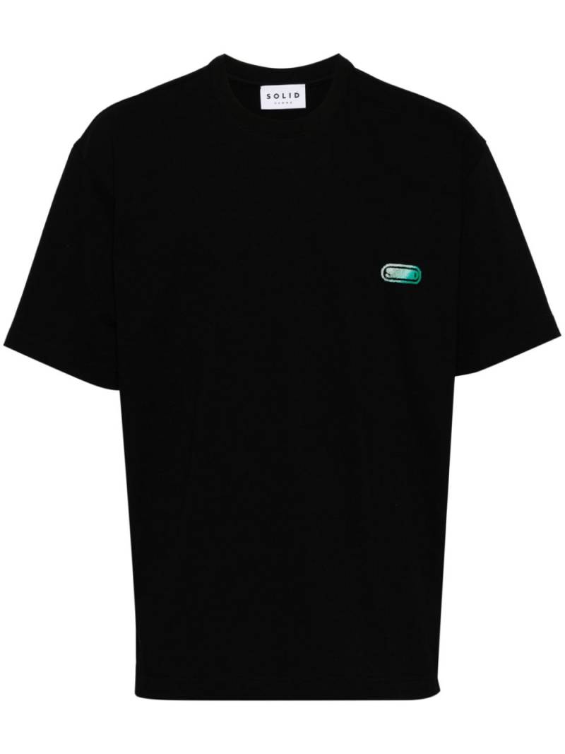 SOLID HOMME gradient logo T-shirt - Black von SOLID HOMME